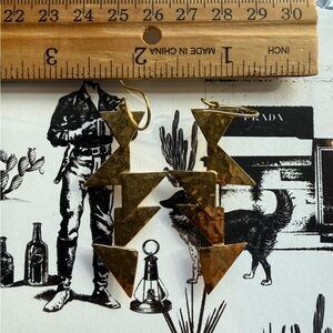 Geometric Gold Earrings